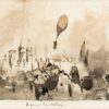 Dessin Inédit de Victor Hugo ‘Départ du Ballon’. Sotheby’s Paris