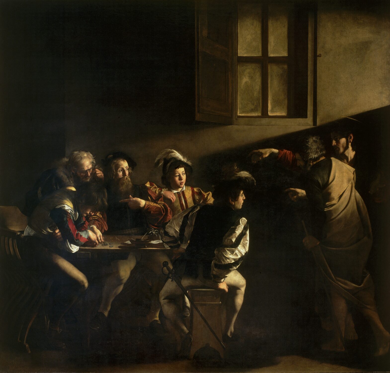 L'appel de Saint Matthieu. Caravage
