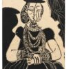 Portrait de Jeune Fille, d'après Cranach le Jeune, linogravure sur papier vélin exécutée en 1958 Estimation : 60 000 – 80 000 €